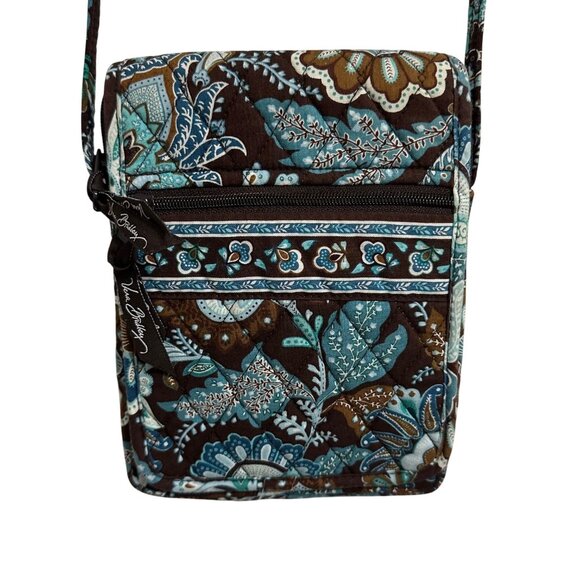 Vera Bradley Retired  Java Blue Crossbody Bag  Multiple Compartments - Picture 3 of 14